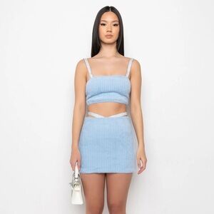Light blue 2pc Skirt Set